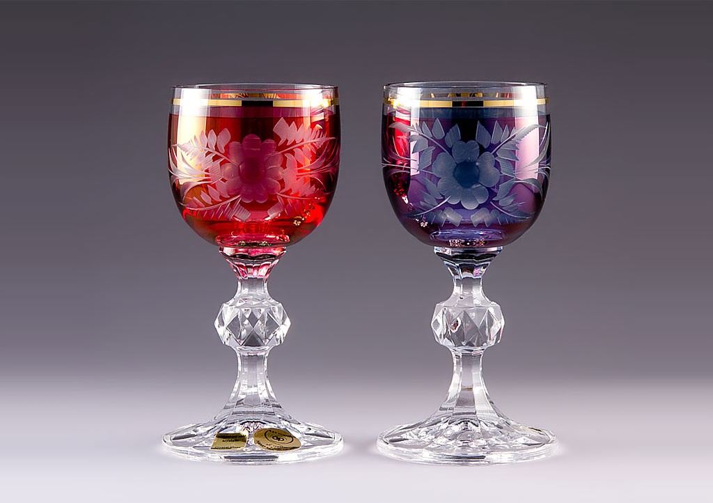 ボヘミアガラス カリガラス ワイン ペア - CRAFTS DESIGN