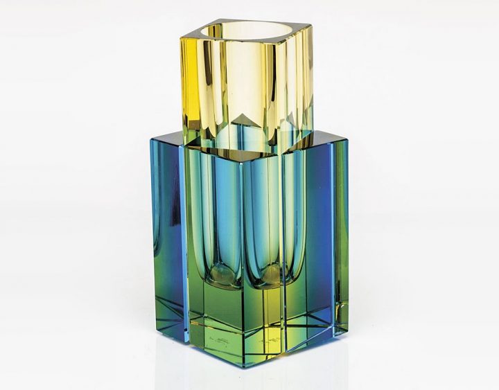 ボヘミアガラス モーゼル 花瓶 タングラム 3260 - 3262 ( Bohemian Glass Moser Vase Tangram 3260 - 3262, hand cut collection )
